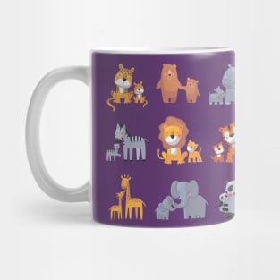 Animal With Dad Cute Mug